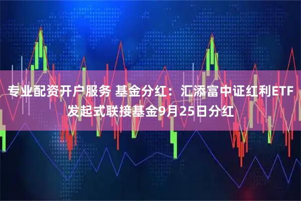 专业配资开户服务 基金分红：汇添富中证红利ETF发起式联接基金9月25日分红